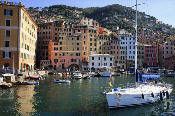 Camogli Talya Haziran 2017 Cennet Körfezi Portofino Ulusal Parkı Cenova — Stok fotoğraf