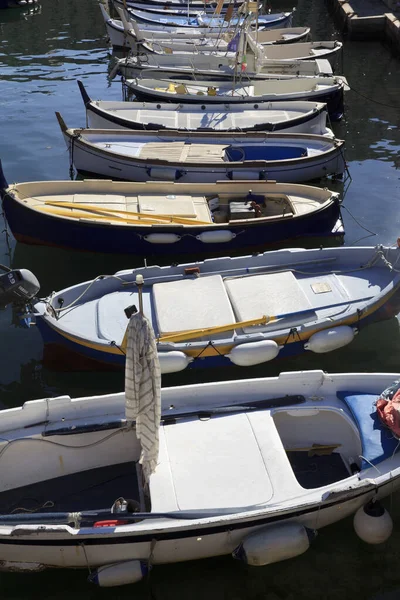 Camogli Italy June 2017 Fisherman Boats Fishing Village Camogli Gulf — 图库照片