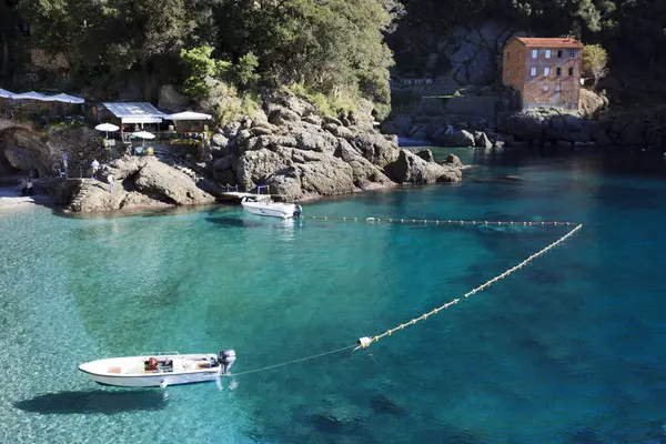 San Fruttuoso Italy June 2017 San Fruttuoso Bay Genova Liguria — Φωτογραφία Αρχείου