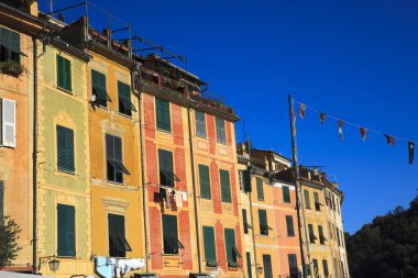 Portofino (Ge), İtalya - 01 Haziran 2017: Portofino, Cenova, Liguria, İtalya 'da tipik bir ev