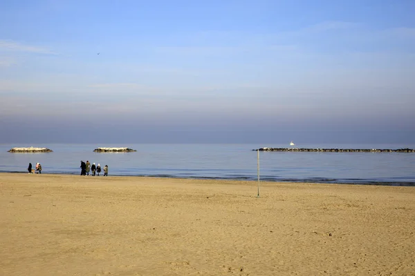 Cesenatico Italy January 2019 Cesenatico Beach Cesenatico Forli Cesena Emilia — Stock Photo, Image