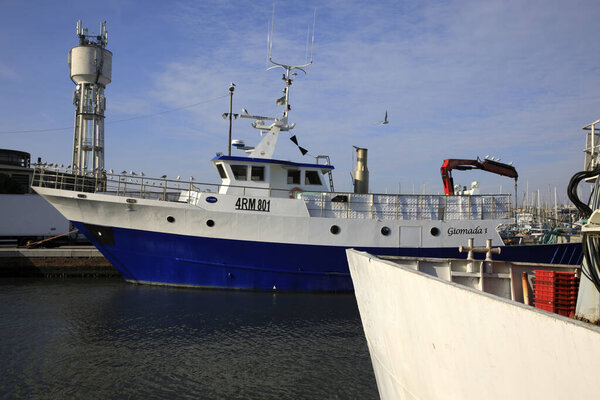 Катико (ФК), Италия - 1 января 2019 года: гавань Леонардеске, Катико, Форли Чезена, Фабья Романья, Италия
.