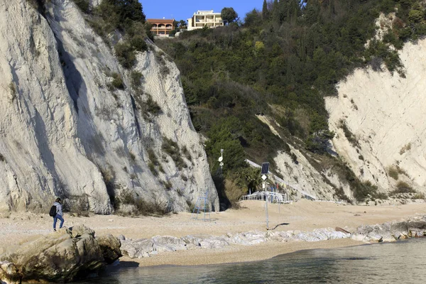 Numana Italia Enero 2019 Numana Beach Riviera Del Conero Adriatic — Foto de Stock