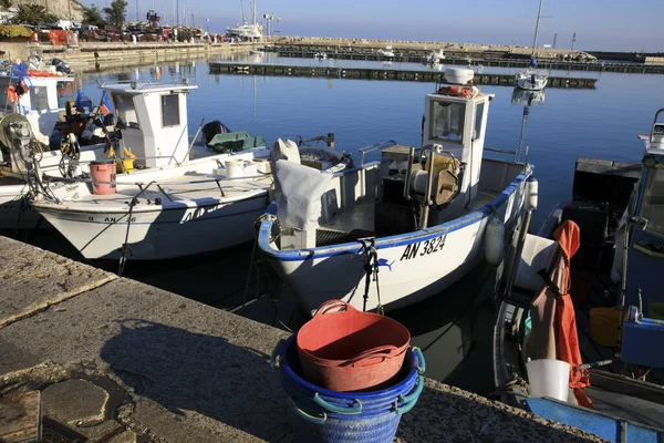 Numana Italia Gennaio 2019 Barche Pesca Porto Numana Riviera Del — Foto Stock