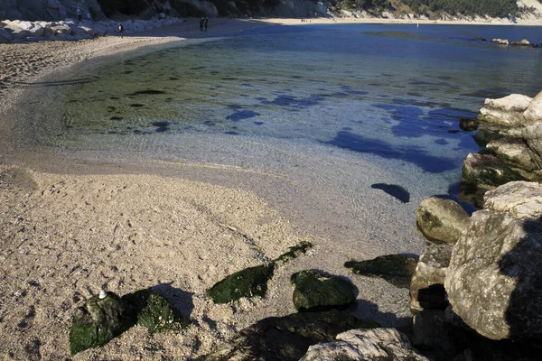 Sirolo Talya Ocak 2019 San Michele Plajı Riviera Del Conero — Stok fotoğraf