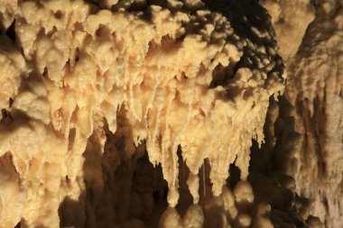 Genga (AN), Italy - January 1, 2019: Frasassi caves inside,  Genga, Ancona, Marche, Italy 
