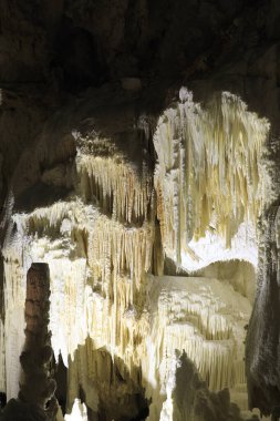 Genga (AN), Italy - January 1, 2019: Frasassi caves inside,  Genga, Ancona, Marche, Italy 