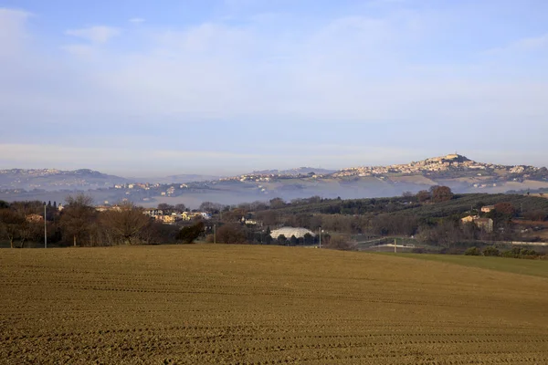 Ancona Itália Janeiro 2019 Typical Landscape Marche Country Ancona Marche — Fotografia de Stock