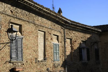 Corinaldo (An), İtalya - 1 Ocak 2019: Corinaldo Köyü, Corinaldo, Ancona, Marche, İtalya 