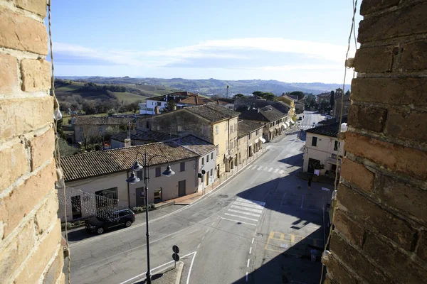 Corinaldo Italie 1Er Janvier 2019 Vue Extérieur Village Corinaldo Corinaldo — Photo