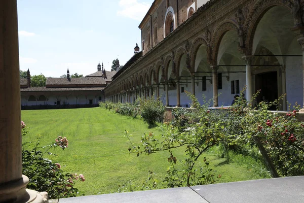 Pavia Itálie Června 2018 Klášter Certosa Pavia Klášter Kartuziánů Pavia — Stock fotografie