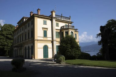 Stresa (Vco), İtalya - 2 Haziran 2018: Villa Pallavicino, Stresa, Verbano-Cusio-Ossola, Piedmont, Ital