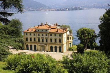 Stresa (Vco), İtalya - 2 Haziran 2018: Villa Pallavicino, Stresa, Verbano-Cusio-Ossola, Piedmont, Ital