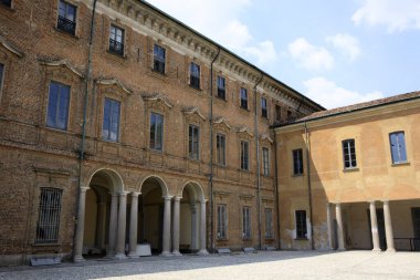 Lainate (Mi), İtalya - 16 Haziran 2018: Villa Litta Borromeo Visconti bölgesi, Lainate, Milan, Lombardy, İtalya