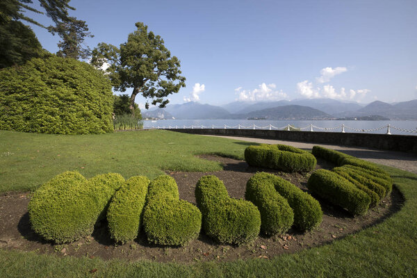 Стреса (Италия) - 2 июня 2018 года: парк Вилла Палчино, Стреза, Вербано-Кусио-Оссола, Федмонт, Италь
