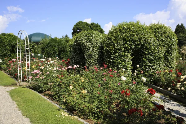 Stresa Vco Italy June 2018 Villa Pallavicino Garden Stresa Verbano — 图库照片