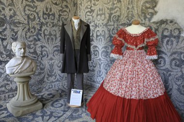 Lainate (Mi), İtalya - 16 Haziran 2018: Villa Litta Borromeo Visconti ninfeo Müze, Lainate, Milan, Lombardy, İtalya