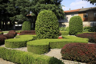 Lainate (Mi), İtalya - 16 Haziran 2018: Villa Litta Borromeo Visconti parkı, Lainate, Milan, Lombardy, İtalya