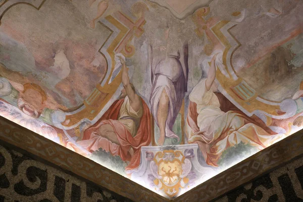 Lainate Italia Junio 2018 Villa Litta Borromeo Visconti Ninfeo Ceiling — Foto de Stock