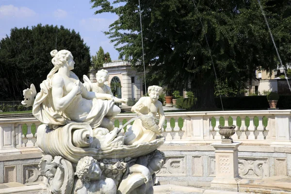 Lainate Italie Juin 2018 Villa Litta Borromeo Visconti Détail Fontaine — Photo