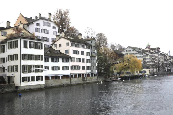Цюрих Швейцарія Листопада 2018 Типові Будинки Цюриху Цюрих Швейцарія Європа — стокове фото