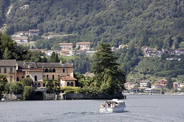 Orta San Giulio Itália Setembro 2019 Paisagem Ilha San Giulio — Fotografia de Stock