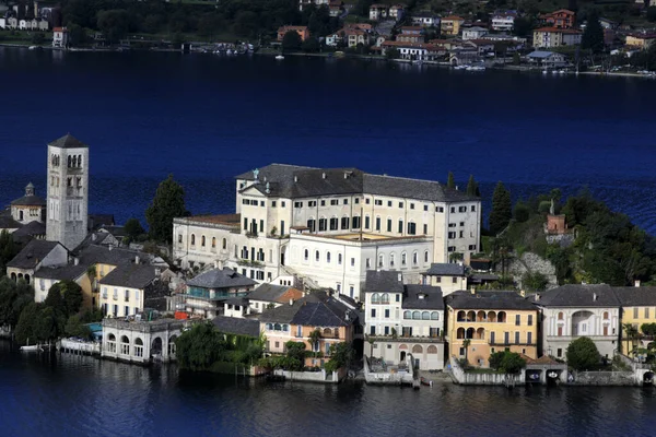 Orta San Giulio Ιταλία September 2019 Τοπίο Του Νησιού San — Φωτογραφία Αρχείου