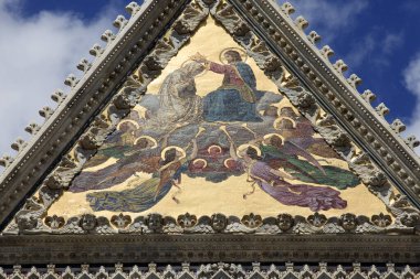 Siena (Si), İtalya - 01 Haziran 2016: Siena, Siena Katedrali, Tuscany, İtalya