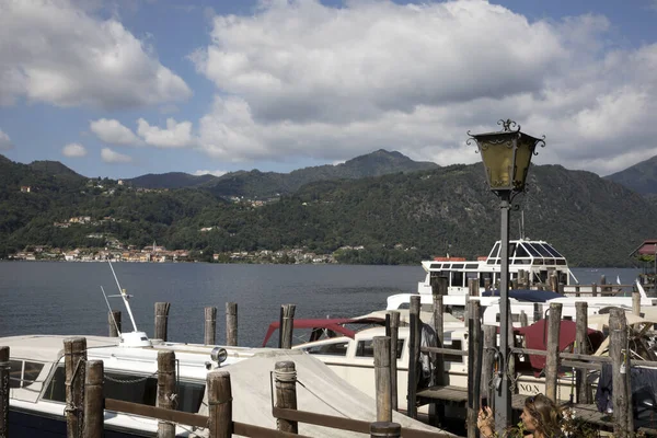 Orta San Giulio Italy September 2019 Λιμανάκι Στη Λίμνη Orta — Φωτογραφία Αρχείου