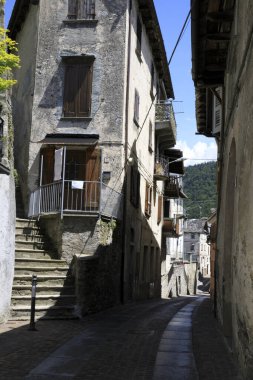 Craveggia (VCO), Italy - June 2, 2018: Craveggia village, Vigezzo Valley, VCO, Piedmon, Italy