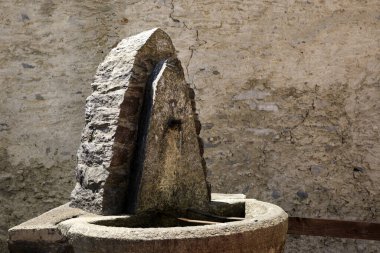 Craveggia (VCO), Italy - June 2, 2018: A fountain at Craveggia village, Vigezzo Valley, VCO, Piedmon, Italy