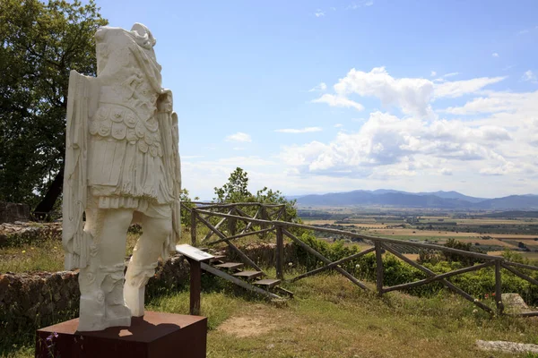 Roselle Italy June 2017 Etruscan Ruins Statue Archaeological Site Roselle — Stockfoto