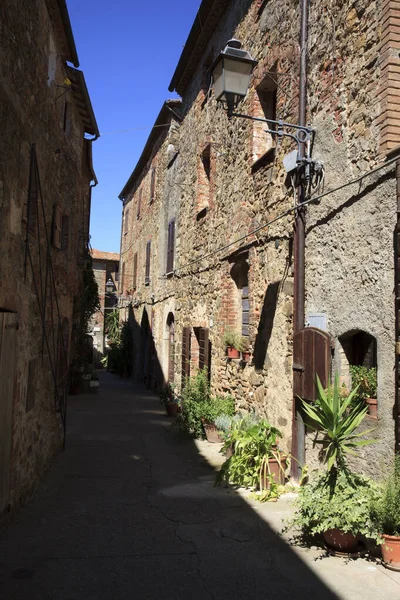 Montemerano Italy September 2017 Typical Road Houses Montemerano Village Manciano — Stockfoto