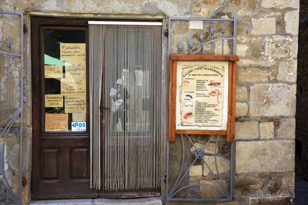 Montemerano Italien September 2017 Delikatessbutik Byn Montemerano Manciano Grosseto Toscana — Stockfoto