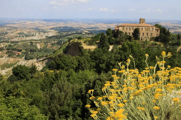 Volterra Italië April 2017 Het Beroemde Volterra Balzen Landschap Toscane — Stockfoto