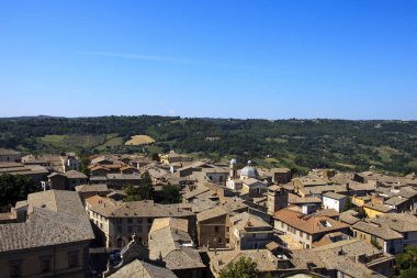 Orvieto (Tr), İtalya - 10 Mayıs 2016: Panoramik kuleden Orvieto, Terni, Umbria, İtalya