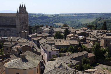 Orvieto (Tr), İtalya - 10 Mayıs 2016: Orvieto kasabası, Terni, Umbria, İtalya