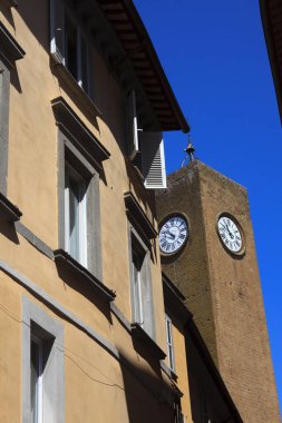 Orvieto (Tr), İtalya - 10 Mayıs 2016: Orvieto, Terni, Umbria, İtalya 'nın merkezinde tipik bir ev