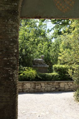 Bomarzo (Vt), İtalya - 15 Mayıs 2016: Bomarzo, Viterbo, Lazio, İtalya 'daki 