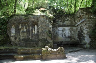 Bomarzo (Vt), İtalya - 15 Mayıs 2016: Bomarzo, Viterbo, Lazio, İtalya 'daki 