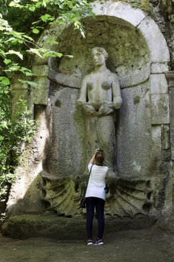 Bomarzo (Vt), İtalya - 15 Mayıs 2016: Bomarzo, Viterbo, Lazio, İtalya 'daki 