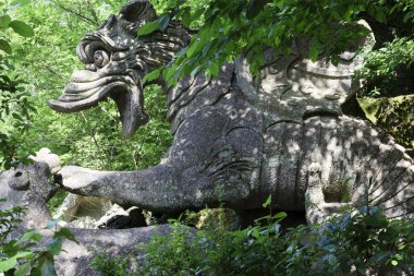 Bomarzo (Vt), İtalya - 15 Mayıs 2016: Bomarzo, Viterbo, Lazio, İtalya 'daki 
