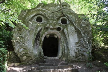 Bomarzo (Vt), İtalya - 15 Mayıs 2016: Bomarzo, Viterbo, Lazio, İtalya 'daki 