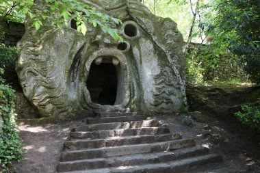 Bomarzo (Vt), İtalya - 15 Mayıs 2016: Bomarzo, Viterbo, Lazio, İtalya 'daki 