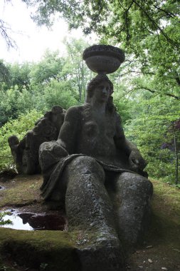 Bomarzo (Vt), İtalya - 15 Mayıs 2016: Bomarzo, Viterbo, Lazio, İtalya 'daki 