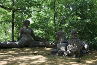 Bomarzo (Vt), İtalya - 15 Mayıs 2016: Bomarzo, Viterbo, Lazio, İtalya 'daki 