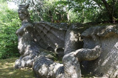Bomarzo (Vt), İtalya - 15 Mayıs 2016: Bomarzo, Viterbo, Lazio, İtalya 'daki 