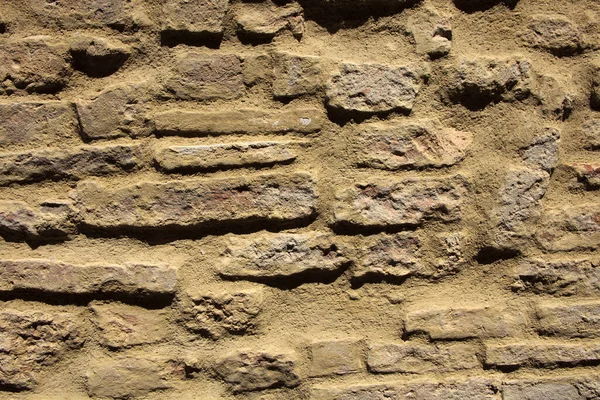 Volterra Itália Abril 2017 Uma Típica Parede Tijolos Toscana Cidade — Fotografia de Stock