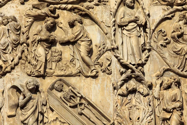 Orvieto Itália Maio 2016 Particular Fachada Catedral Orvieto Terni Úmbria — Fotografia de Stock