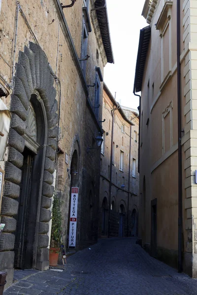 Orvieto Itálie Května 2016 Typická Silnice Domy Centru Města Orvieto — Stock fotografie